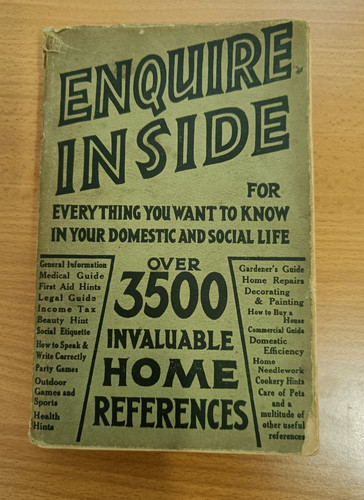 Enquire inside for - enquire,